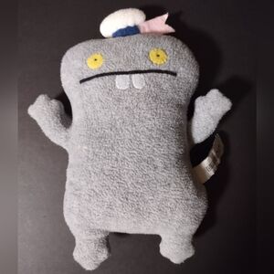 UGLYDOLL BABO Little Ugly 8" Plush With Hat 2006 Gray